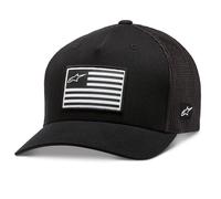 Flag Snapback Hat Black Black
