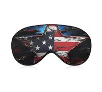 Flag Stars Sleep Mask for Women Men, Soft Eye Mask with Adjustable Strap for Sleeping, Light Blocking Travel Blindfold for Nap Comfortable Eye Cover for Home Office