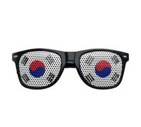 Flag Sunglasses for World Cup, Breathable Mesh Sticker Shades - Multicolored Country Flag Glasses for Sports Fan, Lightweight Novelty Eyewear for Parties, Gift for Soccer Lover (B)