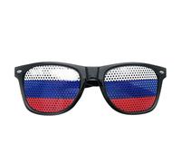 Flag Sunglasses for World Cup, Breathable Mesh Sticker Shades - Multicolored Country Flag Glasses for Sports Fan, Lightweight Novelty Eyewear for Parties, Gift for Soccer Lover (F)