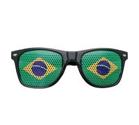 Flag Sunglasses for World Cup, Breathable Mesh Sticker Shades - Multicolored Country Flag Glasses for Sports Fan, Lightweight Novelty Eyewear for Parties, Gift for Soccer Lover (M)