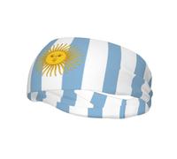 Flag Sweatbands for Argentina Headband Argentine Stretchy Sweatband Argentinean Headbands for Women Men
