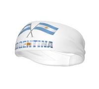 Flag Sweatbands for Argentina Headband Argentine Stretchy Sweatband Argentinean Headbands for Women Men