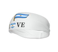Flag Sweatbands for Argentina Headband Argentine Stretchy Sweatband Argentinean Headbands for Women Men