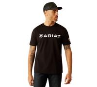 Ariat Men's Shield Flag T-Shirt, Black, Large