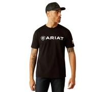 Ariat Men's Shield Flag T-Shirt, Black, S