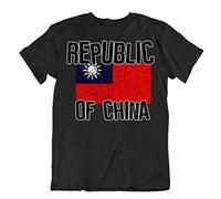 Flag T-Shirt Republic of China Fashion Country Souvenir Gift Tee Pride Logo(XX-Large)