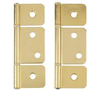 Flag Three Leaf Brass Hinge Bi-Fold & Shutter 3 1/2" | 10 Pairs/Pack | Cabinet Furniture Hardware | DL-H545-350BP (10)