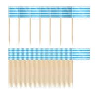 FLAG Toothpick for Appetizers - Toothpick Flags for Oktoberfest Party Decorations | Bavarian Food Stick Decorations Pack of 100 for Dining Kitchen Cocktail Appetizers Charcuterie Yard Autumn