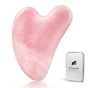 Flagest Rose Quartz Gua Sha Tool Face, 100% Genuine Guasha Stone