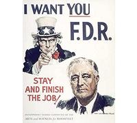 Flagg FDR Roosevelt Uncle Sam President USA Vintage Advert Art Print Canvas Premium Wall Decor Poster Mural