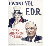 Flagg FDR Roosevelt Uncle Sam President USA Vintage Advert Large Wall Art Print Canvas Premium Mural