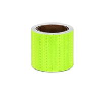 Flagging tape, 10 metersx10 cm Self-Adhesive Warning Tape, Reflective Stickers for Bicycle Motorcycle Car Decoration(Green)