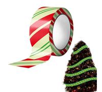 Flagging Tape Christmas | 16.4ft Glow in the Dark Seasonal Decor | Holiday Hazard Warning Tapes - for Event Planners DIY Enthusiasts School Campground Pathways Stair Garden Driveway Park Patio Porch