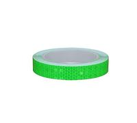 Flagging tape, Reflective Warning Tape Self-Adhesive 2 cm x 10 meters Stickers for Bicycle Motorcycle Car Decoration(Green)