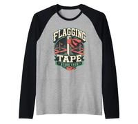Flagging Tape Stake Crew Raglan Baseball Tee