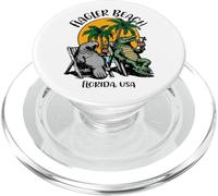 Flagler Beach Florida USA Funny Manatee Alligator Design PopSockets PopGrip for MagSafe
