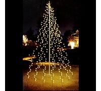 Flagpole Holiday Lights - 360 LED` S, 10 Strands A 26.24 Ft, Warm White Light - Flagpole Lighting Christmas Decoration Christmas Lighting