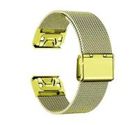FLAGPVPAGT 1.0 Mesh Stainless Steel Band Fit For Smart Watch Replacement Strap 20mm 22mm 26mm Wristband Bracelet Belt Accessories(Gold,22mm)