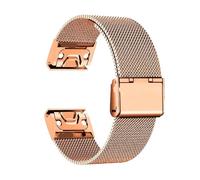 FLAGPVPAGT 1.0 Mesh Stainless Steel Band Fit For Smart Watch Replacement Strap 20mm 22mm 26mm Wristband Bracelet Belt Accessories(Rose Gold,26mm)