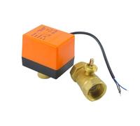 FLAGPVPAGT 1/2" 3/4" 1" Brass 2-Way Motorized Ball Valve DN15/DN20/DN25 Three-Wire Two-Control Electric Solenoid 220V AC 12V DC(1",220VAC_3 Wire - 2 Point)
