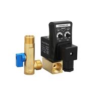 FLAGPVPAGT 1/2" DN15 Electric Timer Auto Water Valve Electronic Drain Solenoid for Air Compressor Condensate(Split-Body Type,AC220V)