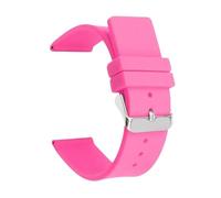 FLAGPVPAGT 12 14mm 16mm 18mm 20mm 22mm 24mm Silicone Watch Strap Men Women Replace Bracelet Soft Rubber(Pink,24MM_BLACK BUCKLE)