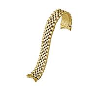 FLAGPVPAGT 13mm 17mm 20mm 21mm Stainless Steel Watch Strap Fit For Wrist Band Replacement Bracelet(Gold,13mm)