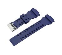 FLAGPVPAGT 16mm Silicone Watchband Fit For GA-110 GA-100 GA-120 Solid Color Rubber Waterproof Men Watch Band Strap For Ga700 400(Navy)