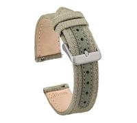 FLAGPVPAGT 20mm Canvas Band Leather Watchband Fast Release Universal Replacement Comfortable Sport Nylon Watch Strap(18mm)
