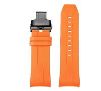 FLAGPVPAGT 21mm 22mmCurved End Rubber Watchband Fit For 1853 Starfish Diving T120 Silicone Strap T120417A Wrist Bracelet Male Black Blue(Orange black,21mm)