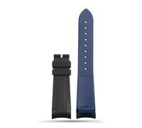 FLAGPVPAGT 22mm Rubber Silione Watch Band Fit For Curved End Pin/Folding Buckle Black Red GreenWrist Strap(GRAY)