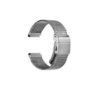 FLAGPVPAGT 316L Stainless Steel Brushed Watch Band, Milanese Mesh Strap, Accessories(Brushed Silver,21mm)
