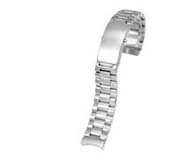FLAGPVPAGT 316L Stainless Steel Watchband Fit For Watch Strap Solid Bracelets 20mm(3 Beads-Silvery)