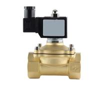 FLAGPVPAGT AC220V DC12V DC24V, G3/8" G1/2" G3/4" G1 G1-1/4 G1-1/2 Normally Closed Solenoid Valve Water, Fully Enclosed Coil(1",24V)