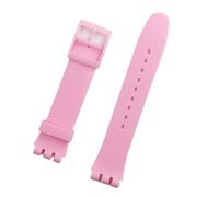 FLAGPVPAGT Black Watchband Fit For Strap Buckle For Silicone Watch Band 17mm 19mm 20mm Rubber Strap16MM Accessories(Pink,16mm)
