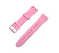 FLAGPVPAGT Black White Navy Brown 17mm 19mm 20mm Silicone Rubber Watchband Fit For Colorful Strap Plastic Buckle(13,20mm)