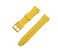 FLAGPVPAGT Black White Navy Brown 17mm 19mm 20mm Silicone Rubber Watchband Fit For Colorful Strap Plastic Buckle(11,19mm)