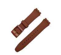 FLAGPVPAGT Black White Navy Brown 17mm 19mm 20mm Silicone Rubber Watchband Fit For Colorful Strap Plastic Buckle(08,20mm)