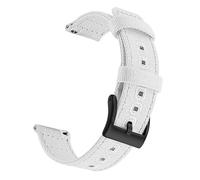 FLAGPVPAGT Canvas Quick Release Watch Band 20mm 22mm Replacement Straps For Fit Men Women(White Black,22mm)
