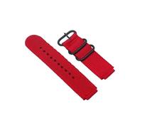 FLAGPVPAGT Canvas Watch Strap 18mm Fit For AE1200 / 1300 1000 W-219 Modified Nylon Band Men's Wristband Bracelet Accessorie(Red H)