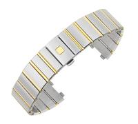 FLAGPVPAGT Concave Interface Stainless Steel Wristband Fit For 131.20.25.60.55.001 For Double Eagle Constellation Male And Female Watch Chain(Inter Gold,23mm)