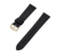 FLAGPVPAGT Design Canvas Nylon Leather Watch Strap 18mm 20mm 22mm Replacement Watchbands(Black Gold,18mm)