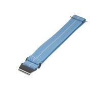 FLAGPVPAGT Elastic Nylon Watchband Fit For Galaxy 3 41 45mm Watch Strap For Troops Parachute Backpack Bracelet 20mm 22mm(Light Blue white,18mm)