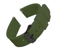 FLAGPVPAGT Fashion Watch Straps 14/16/18/19/20/21/22/24 Mm Silicone Soft Rubber Bands Multiple Colors(Army Green 2,22mm)