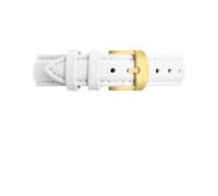 FLAGPVPAGT Fit For Ladies Quick Release Bracelet 12mm 14mm 15mm 16mm 18m Blue Pink White Red(White Gold Buckle,16mm)
