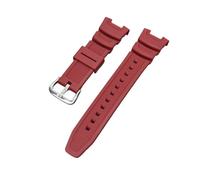 FLAGPVPAGT Fit For SGW100 Resin Watchband Suitable SGW-100 Men Rubber Waterproof Sport Strap Replacement Bracelet Watch Accessories(Red Y)