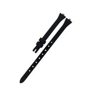 FLAGPVPAGT Fit For Women's Waterproof Sweet-Proof Soft Comfortable Silicone Watch Strap Watchband Accessories 3 Mm Wrist(Black-no buckle)