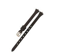 FLAGPVPAGT Fit For Women's Waterproof Sweet-Proof Soft Comfortable Silicone Watch Strap Watchband Accessories 3 Mm Wrist(Brown-Rose)