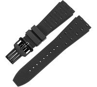 FLAGPVPAGT Fluororubber Watch With Substitute Fit For Super Mechanical Chronograph B01/Super Ocean Series Convex Interface 22/24mm(Black black Z,24mm)